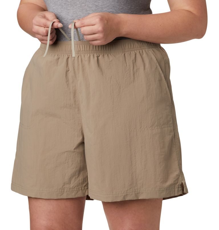 Women's Columbia Sandy River Shorts Khaki | Plus Size CA-U4L63